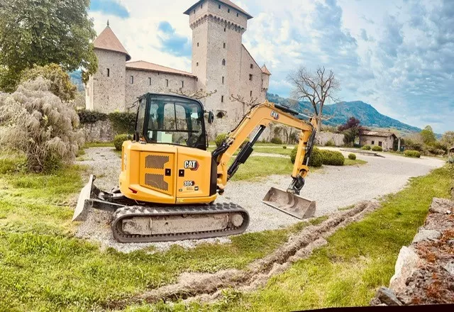 Terrassement au Château d'AVULLY, Thonon-les-Bains, Seiller TP