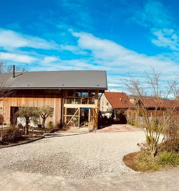 Aménagement d'une cour d'intérieur à Bon-en-Chablais, Thonon-les-Bains, Seiller TP