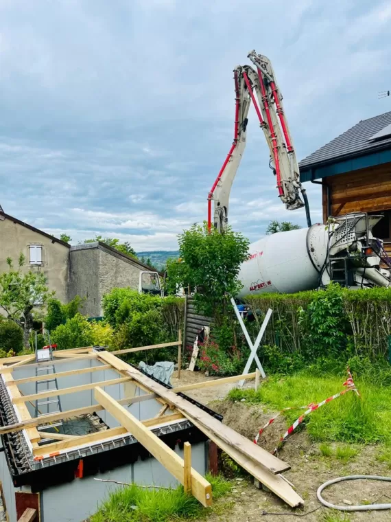 Travaux d'une piscine chez un particulier à Bon-en-Chablais, Thonon-les-Bains, Seiller TP