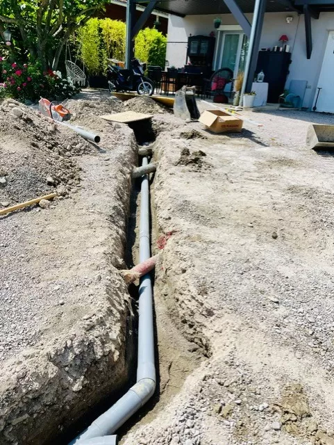 Travaux raccordement eaux pluviales mise aux normes à EXCENEVEX, Thonon-les-Bains, Seiller TP