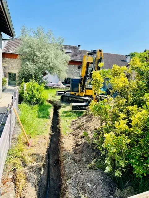 Terrassement chez un particulier. , Thonon-les-Bains, Seiller TP