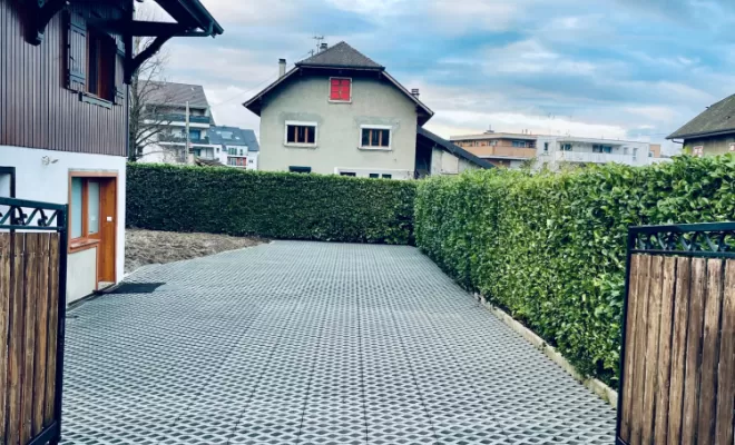 Pose et installation de dalles gazon à Bon-en-Chablais, Thonon-les-Bains, Seiller TP