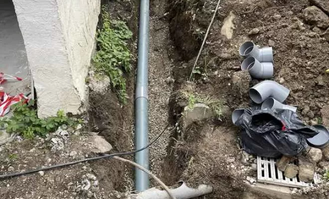 Travaux d'assainissement, Thonon-les-Bains, Seiller TP