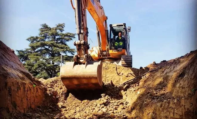 Travaux de terrassement, Thonon-les-Bains, Seiller TP