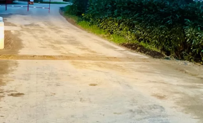 Travaux sur route principale : alimentation nouveau bâtiment avec intervention des services des eaux, Thonon-les-Bains, Seiller TP