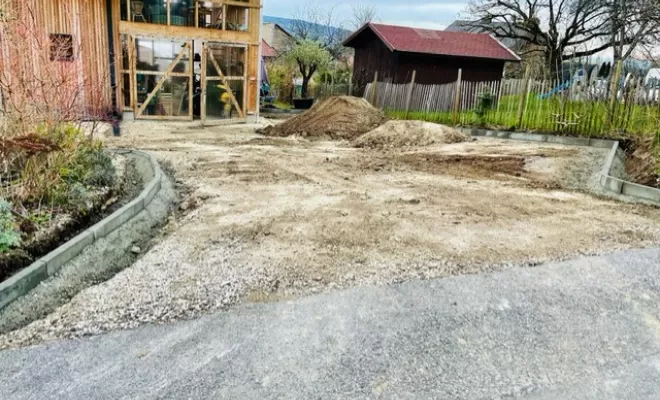 Travaux de terrassement chez un particulier à Bon-en-Chablais, Thonon-les-Bains, Seiller TP