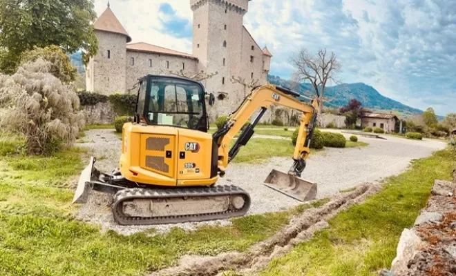 Terrassement au Château d'AVULLY, Thonon-les-Bains, Seiller TP