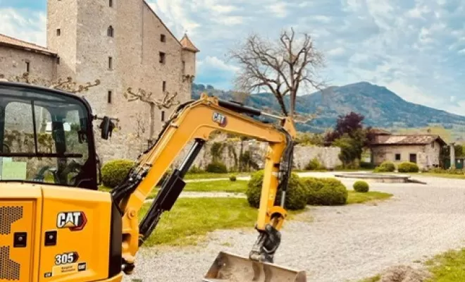 Terrassement au Château d'AVULLY, Thonon-les-Bains, Seiller TP