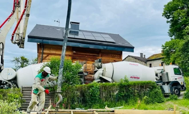Travaux d'une piscine chez un particulier à Bon-en-Chablais, Thonon-les-Bains, Seiller TP
