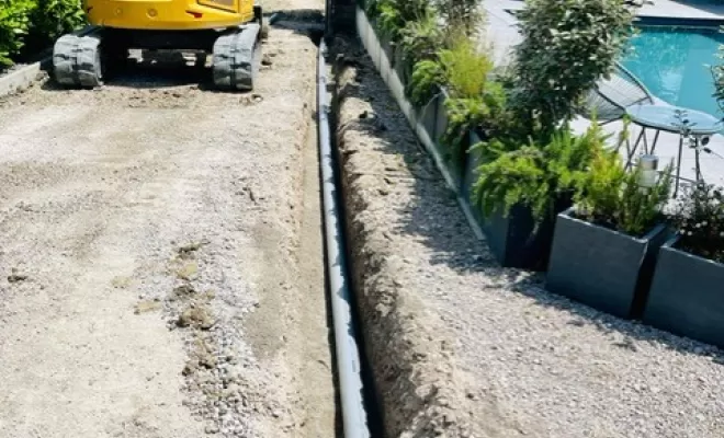 Travaux raccordement eaux pluviales mise aux normes à EXCENEVEX, Thonon-les-Bains, Seiller TP