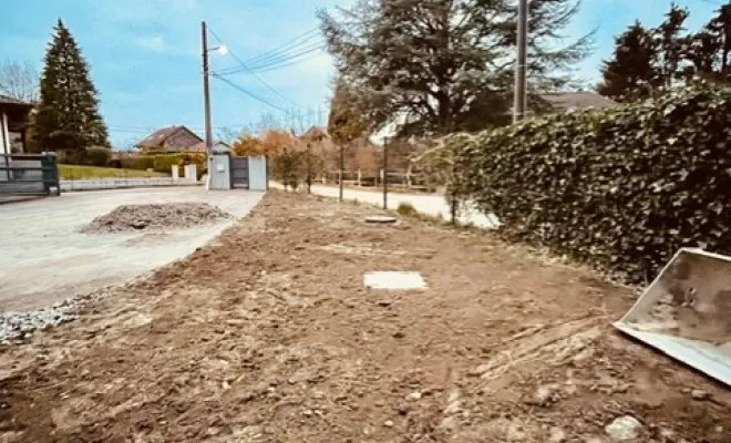Terrassement pour un futur Chalet privé à Anthy-sur-Léman., Thonon-les-Bains, Seiller TP